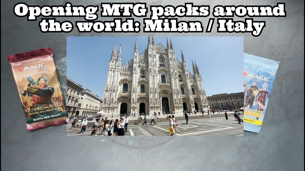 Beautiful LGS Excalibur Games in Milan, Italy - Opening Magic the Gathering packs around the world!