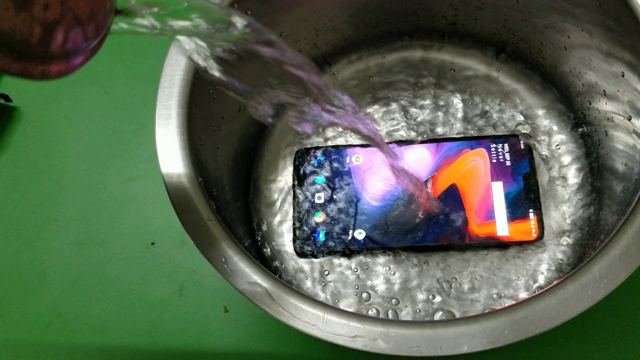 Oneplus 6 water test