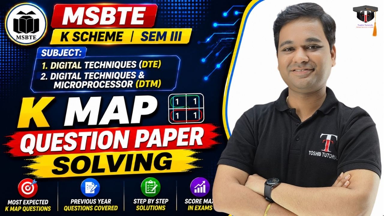 MSBTE K Map Question Paper Solving | DTE & DTM | Toshib Tutorials