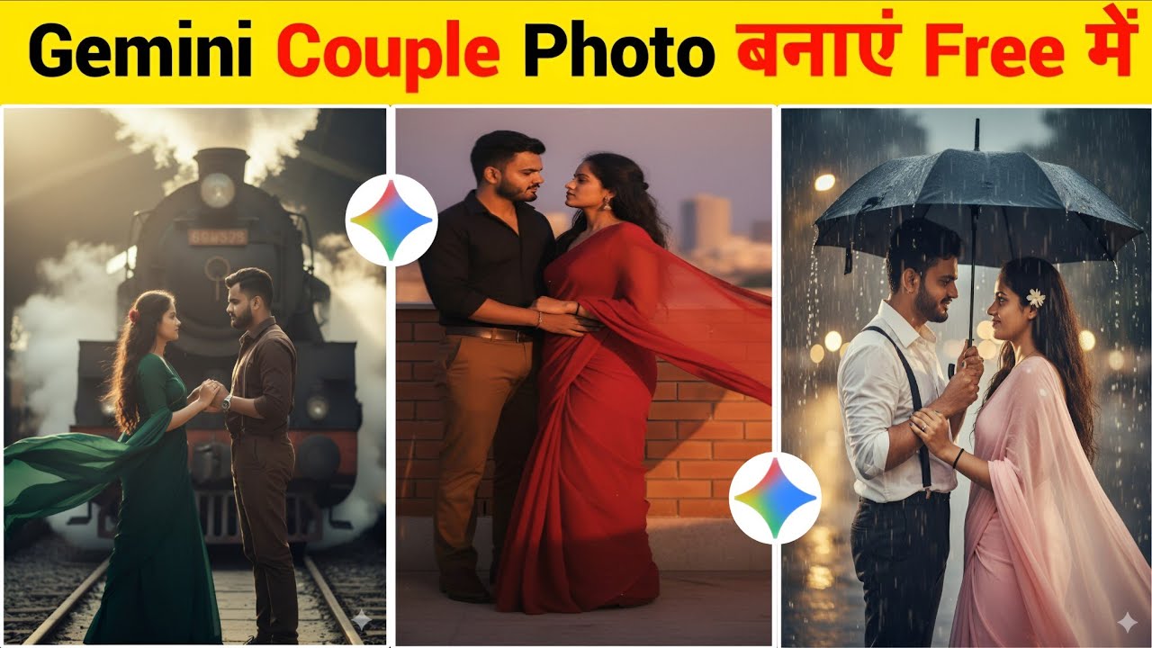 Ai retro style couple vintage photo editing with Gemini | Retro style couple ai photo editing prompt
