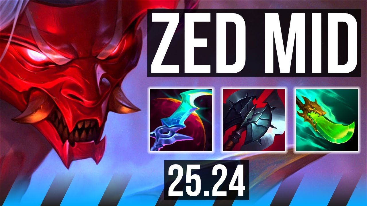 ZED vs MALZAHAR (MID) | 68K damage | KR Master | 25.24
