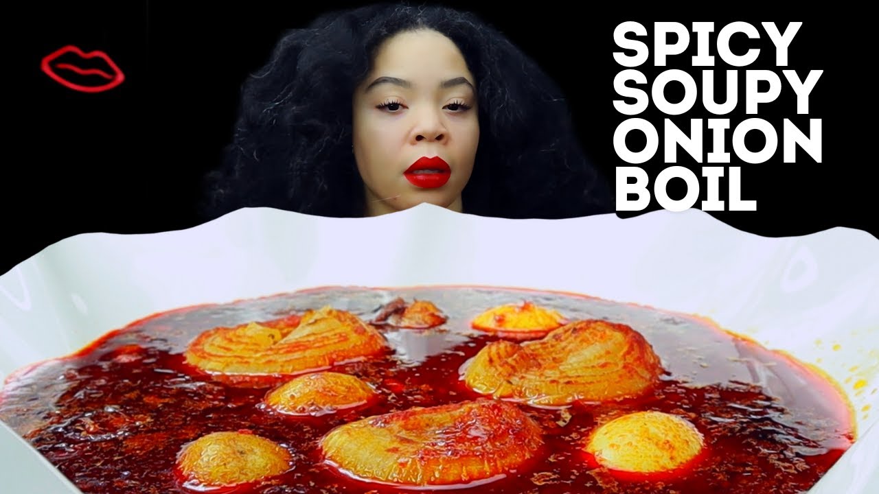 Spicy and Buttery Onion Boil, Soft Egg Boil Soupy |Viral TikTok | ASMR Mukbang | Mmm ASMR