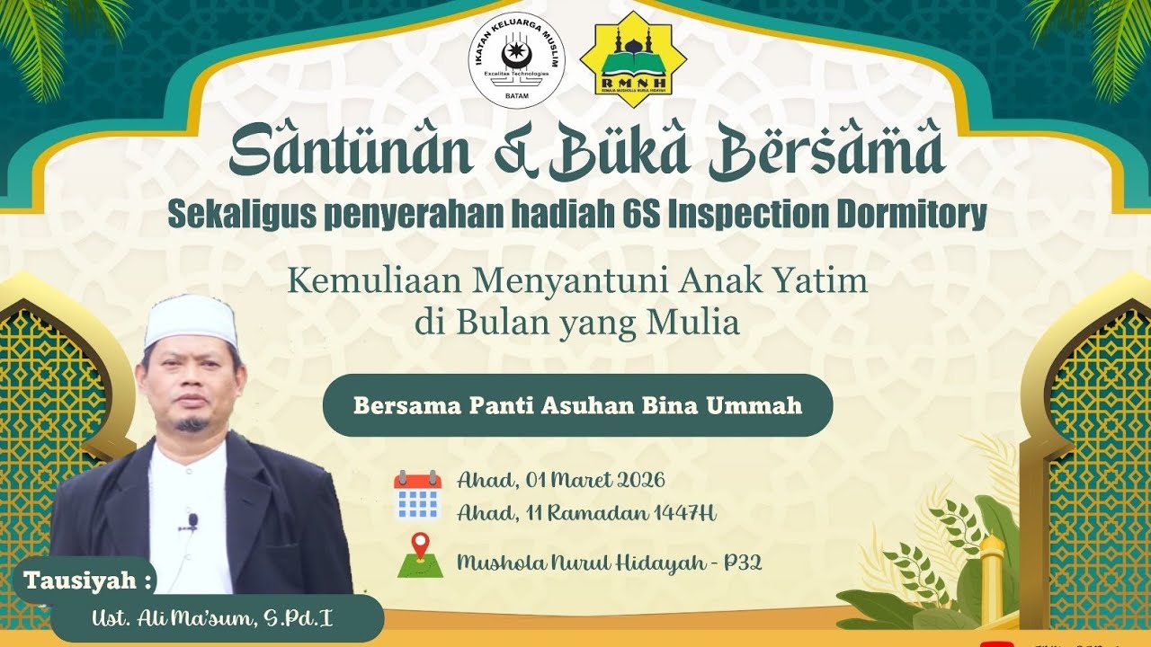 IKM Berbuka Puasa, Santunan & 6s Inspection