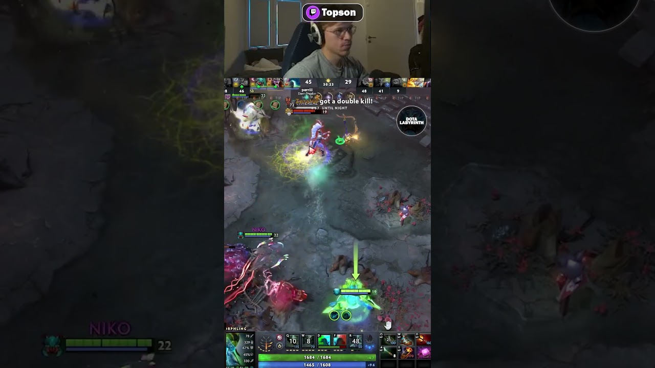 TOPSON EXECUTING ENEMY USING SHOTGUN ON MORPHLING DOTA 2 #dota2 #gamer #gaming #outplay #twitch