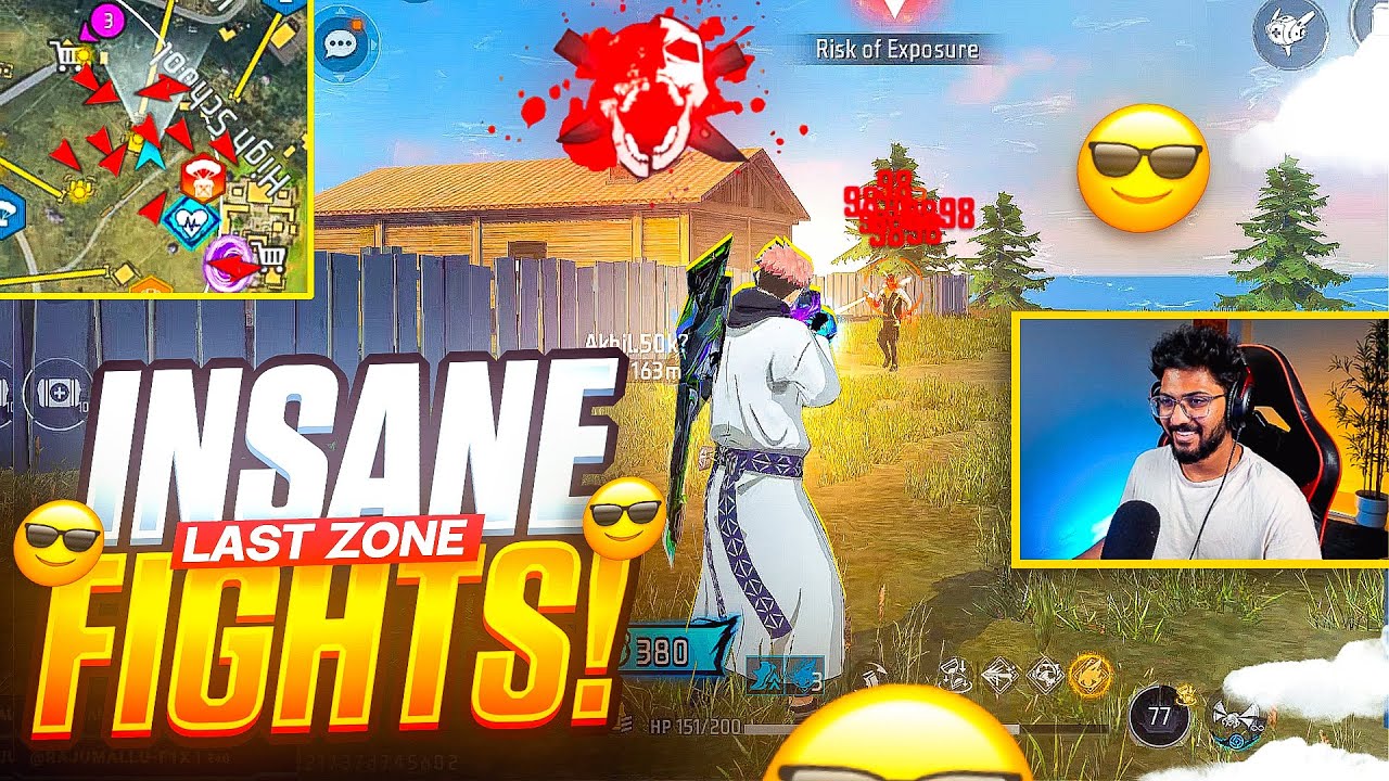 Last Zone Impossible Clutches 🤯 Only Red Number Gamplay 🔥 - Free Fire Telugu - MBG ARMY