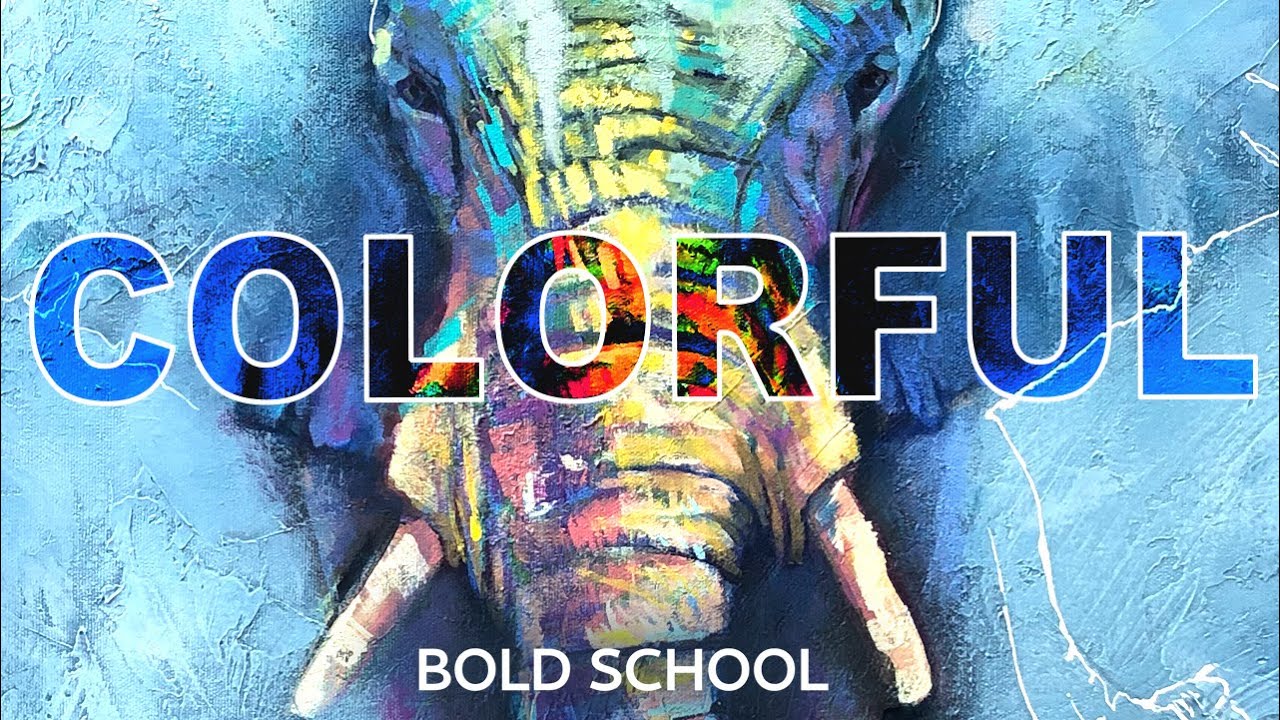 COLORFUL ELEPHANT Painting   |||   Do YOU Critique Your Art?