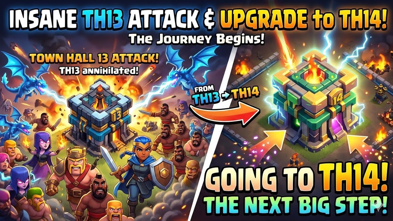 TH13 Attacks That Will Take Me to TH14 🚀 | Clash of Clans | John X Ninja