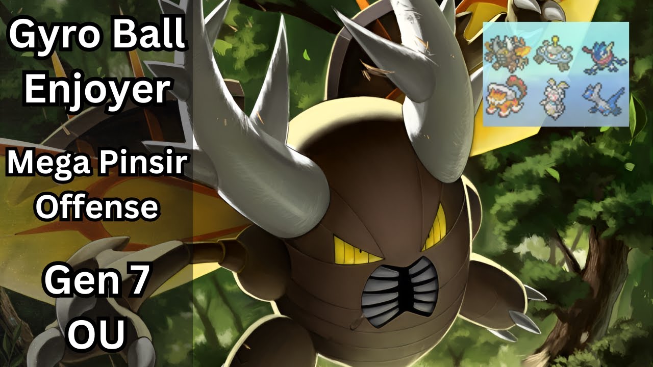Gen 7 OU Pokemon Showdown - Mega Pinsir Offense Team - Gyro Ball Enjoyer