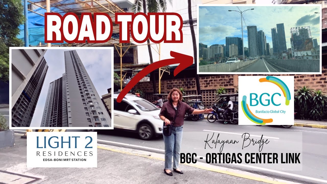 ROAD TOUR From Light 2 to BGC - Driving from Madison St. , Mandaluyong City Condo