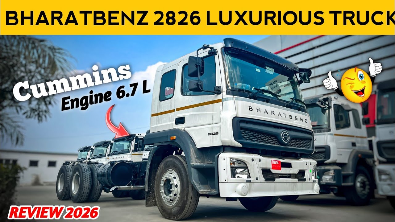 BharatBenz 2826 Review 2026 | 10 Tyre 28 Ton GVW Truck | Cummins Engine | Luxury Cabin | STAR RIDES 