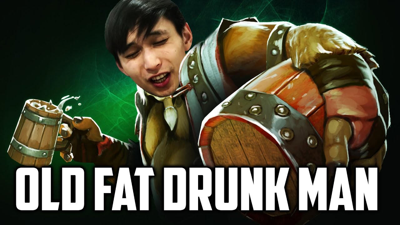 Old Fat Drunk Man ◄ SingSing Funny Moments Dota 2 (Dec 22, 2016 Stream)