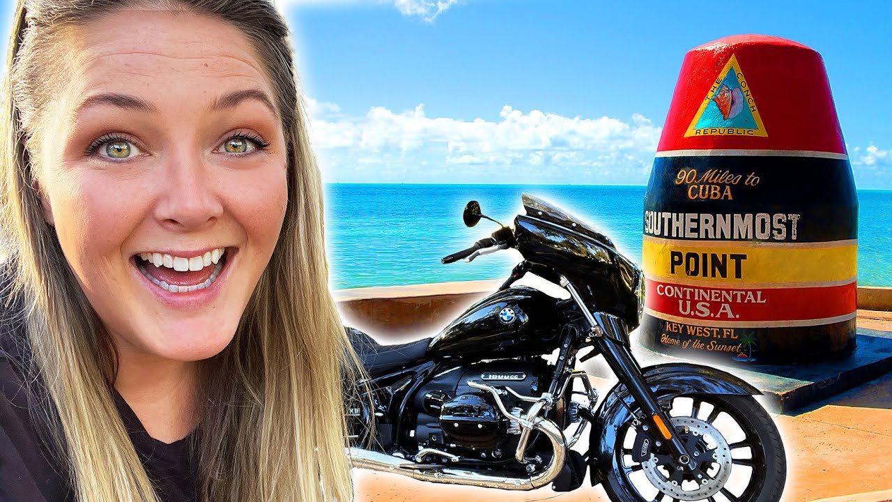 Чуть не сломал себе шею 😅 Поездка на мотоцикле в Ки-Уэст!