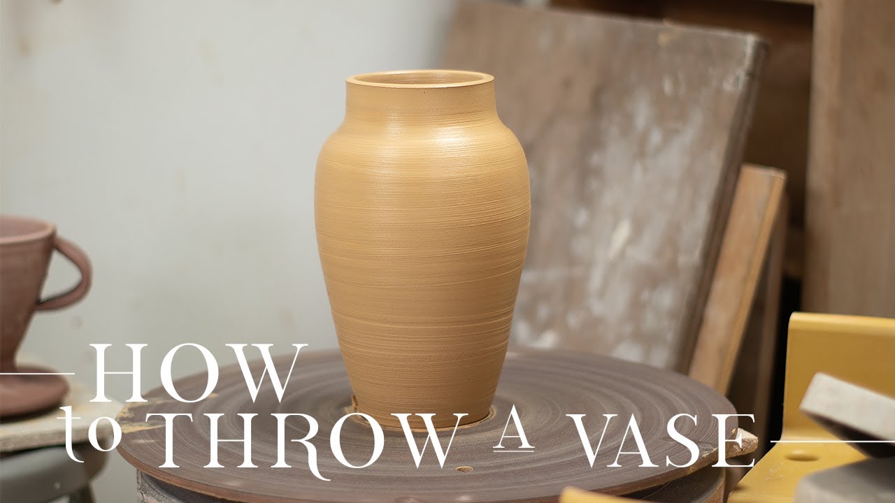 How to Throw a Vase on The Potters Wheel!