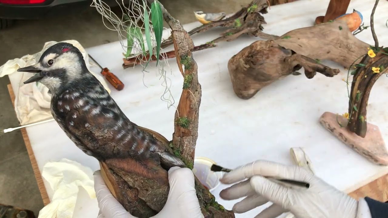 Finishing Sculptures On My Work Table