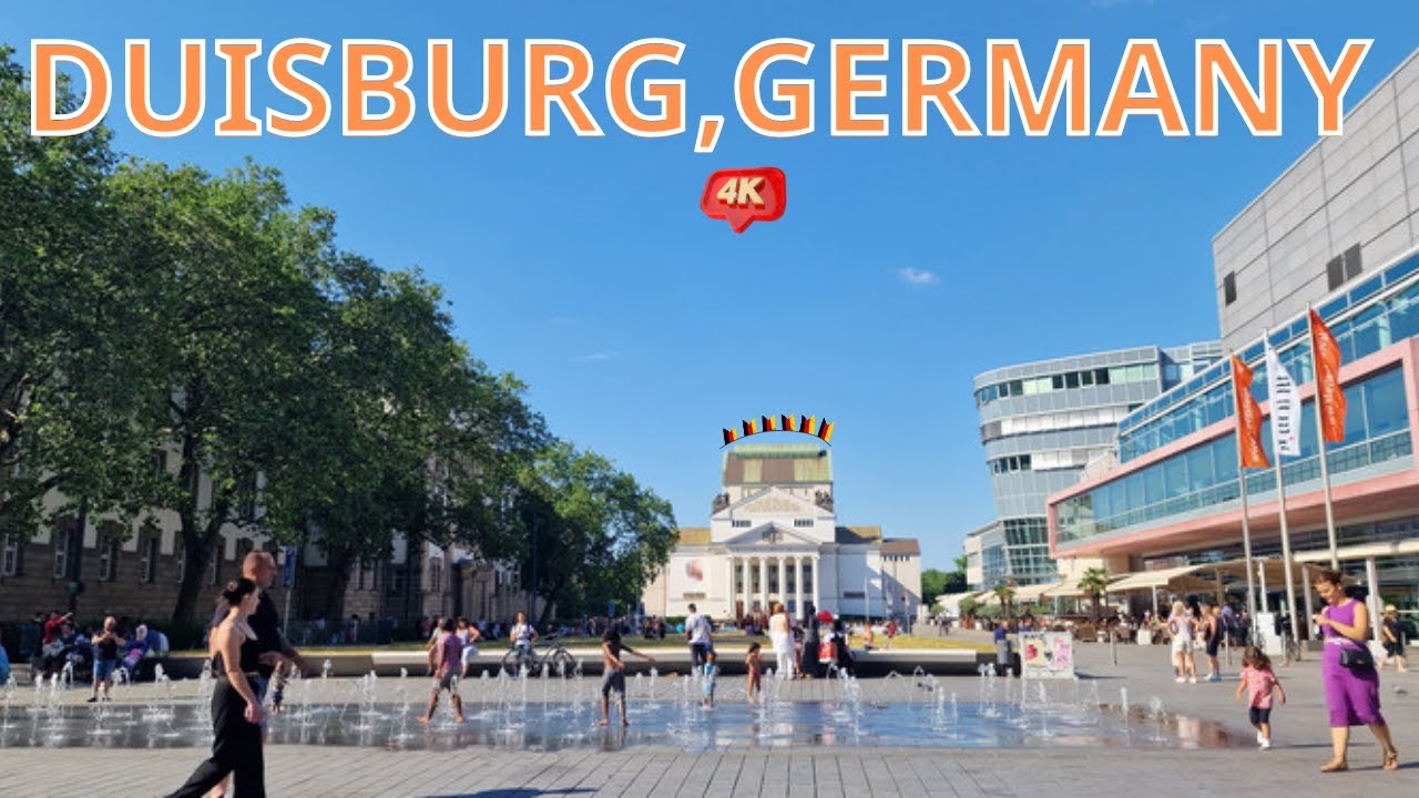 Duisburg City Germany, Tour in Duisburg in Deutschland 4k