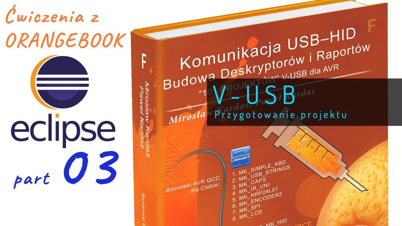 Orangebook ćwiczenia 03 - przygotowanie projektu V-USB w C.