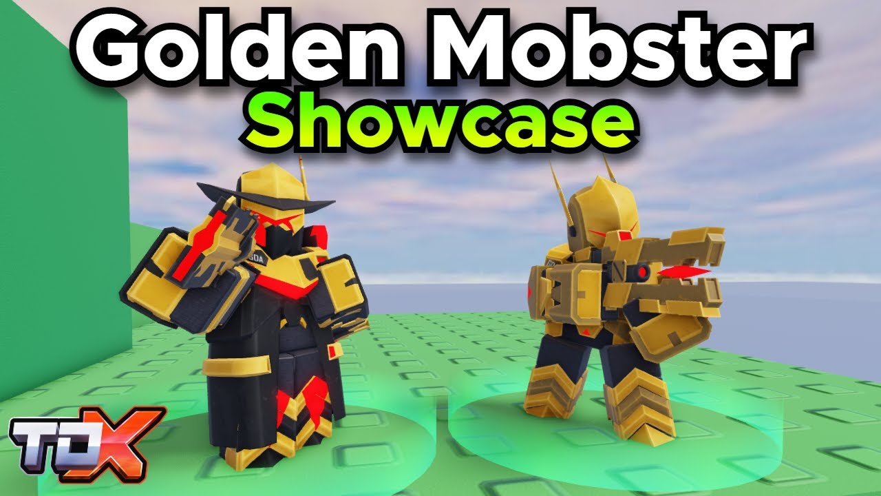 TDX Golden Mobster Showcase (Stats, Units, Abilities) - Tower Defense X Roblox
