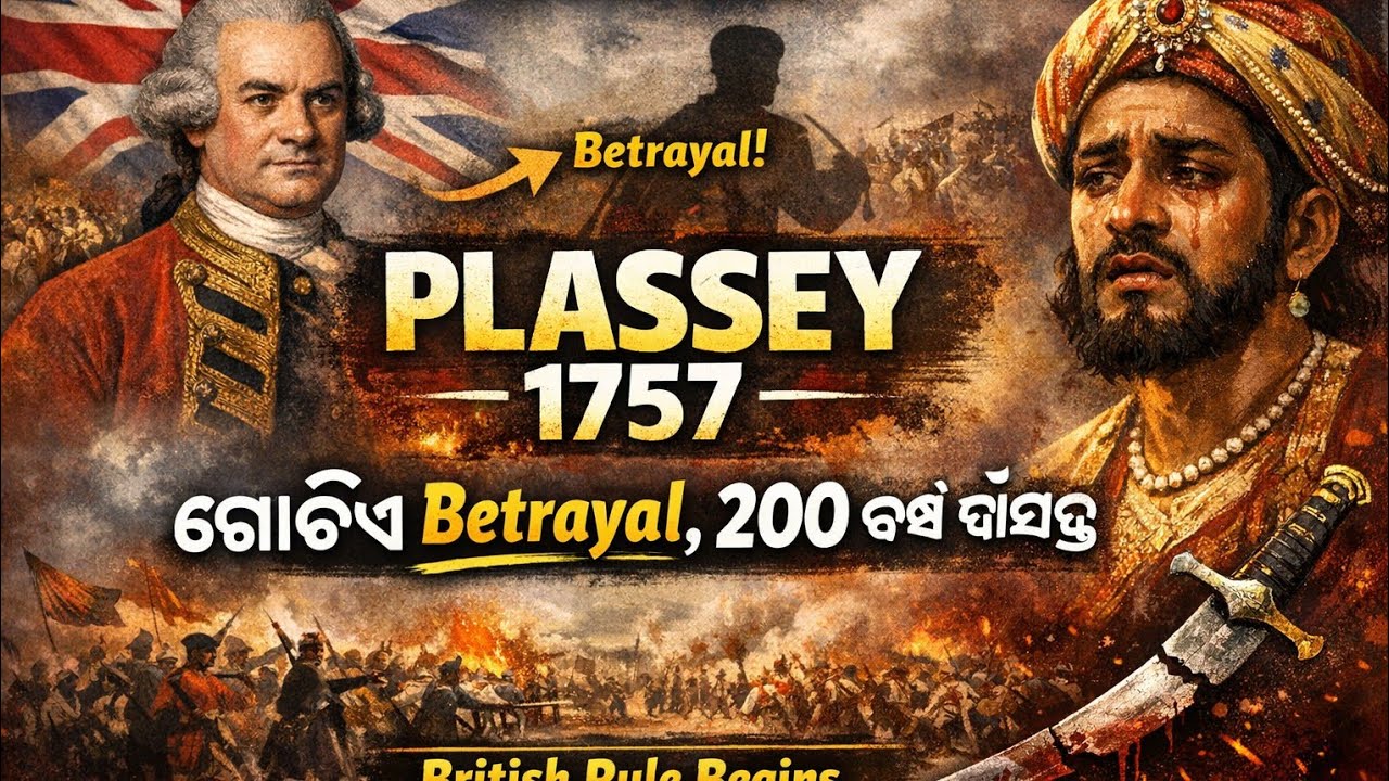 “ବର୍ଷା ଦିନେ ଗୋଟିଏ ଯୁଦ୍ଧ! 23 ବର୍ଷର ନବାବ କିପରି ହାରିଲେ? | Plassey War 1757”👉 