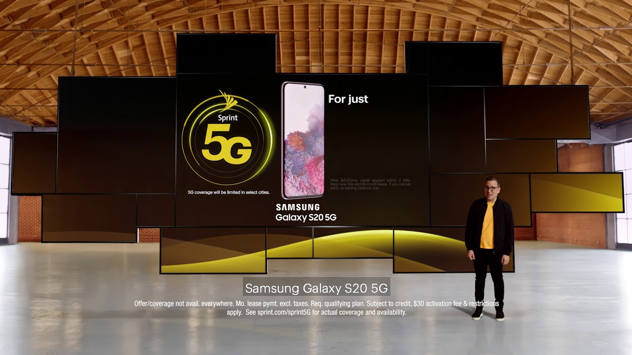 Samsung Galaxy S20 5G $0 mo. w/ Sprint Flex lease