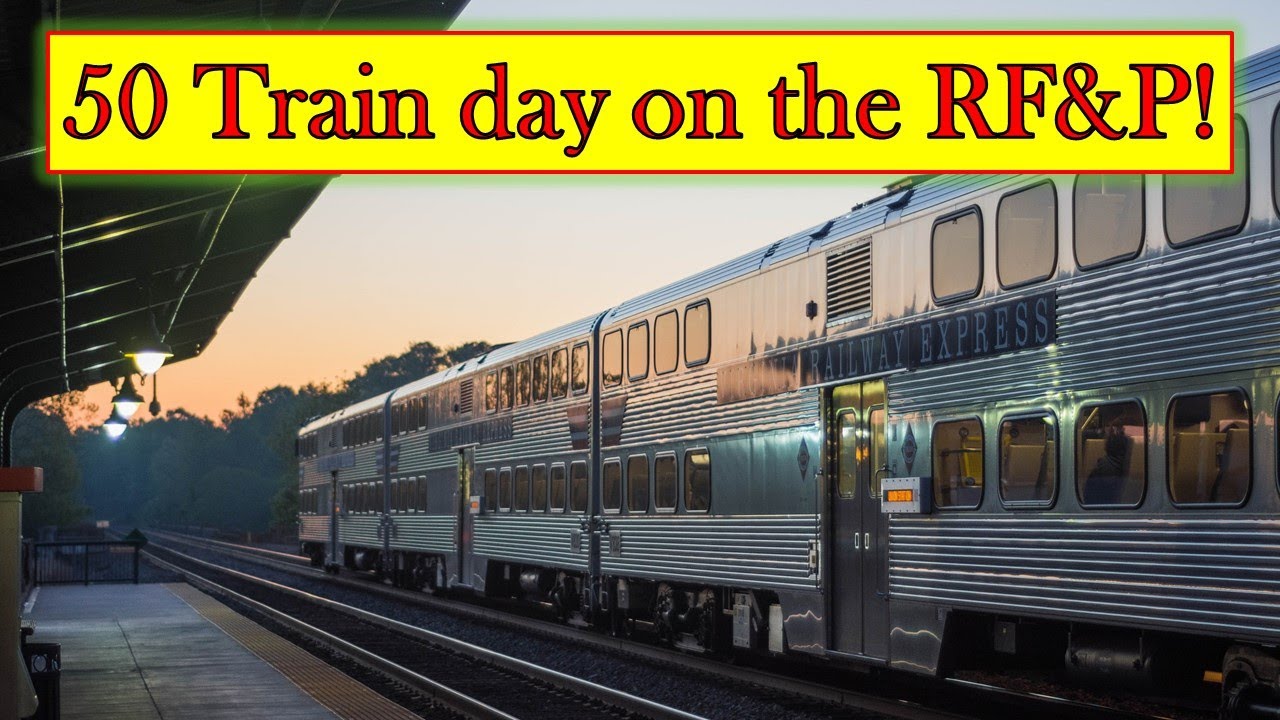 A full day on the RF&P in Fredericksburg; a 50 train Wednesday!  May 9, 2018.