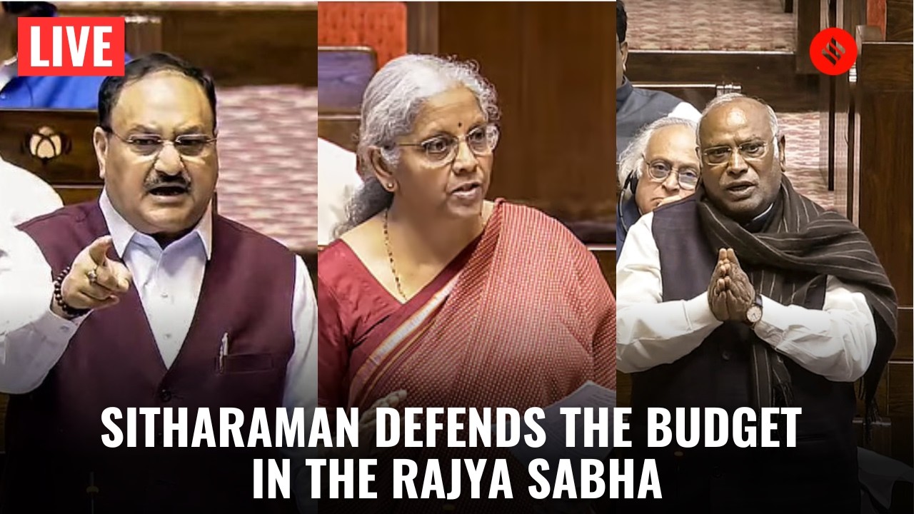 Rajya Sabha LIVE | FM Sitharaman on Budget | Opposition Attack