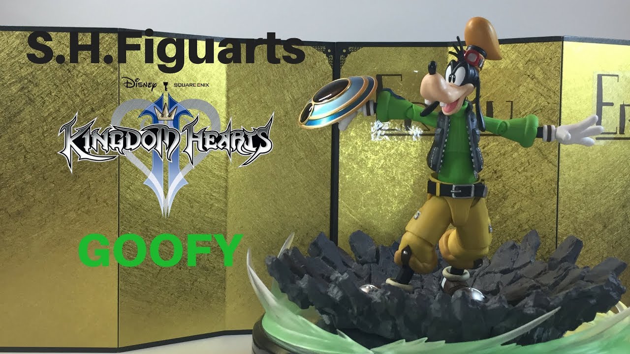 S.H.Figuarts Kingdom Hearts Goofy Action figure toy review & unboxing