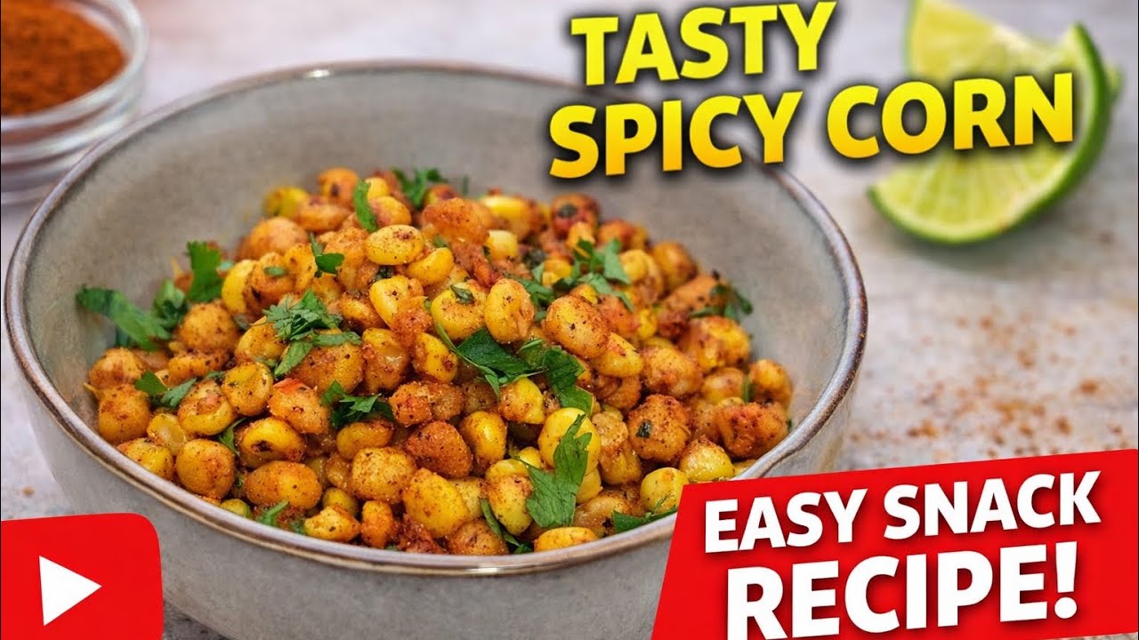 Crispy Sweet Corn Chaat | Easy Street Style Recipe |