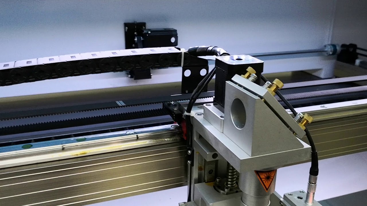 Hybrid 130W CO2 laser metal cutting machine. LightObject @ California