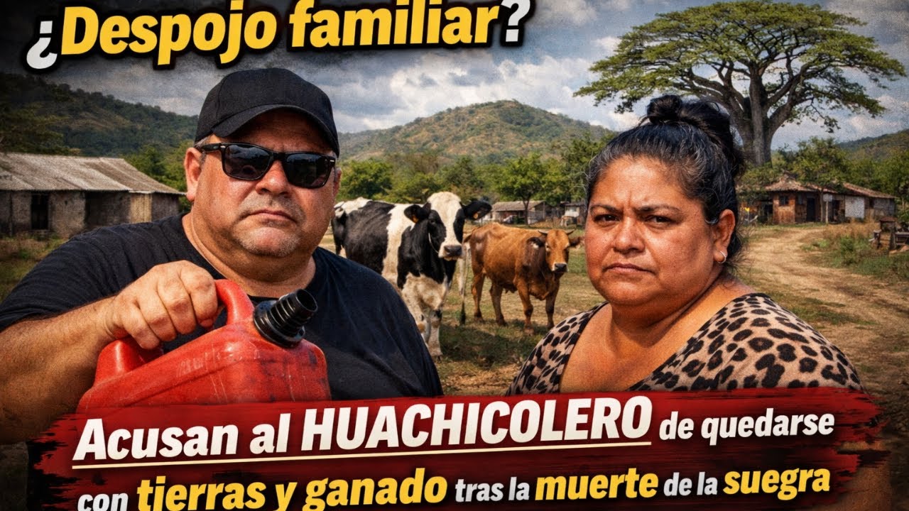 Despojo familiar?Acusan al huachicolero de quedarse con tierras y ganado tras la muerte de la suegra