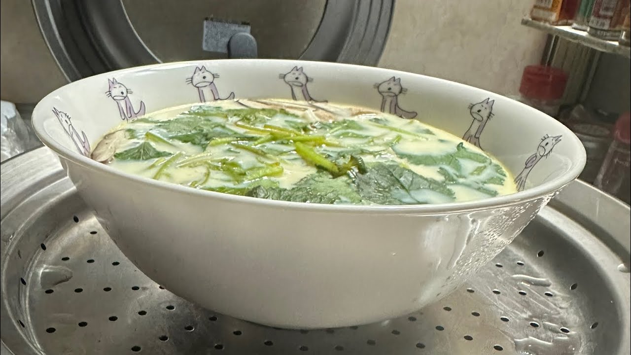 でか茶碗蒸し（丼）小田巻蒸し風　cooking Japanese steamed egg custard