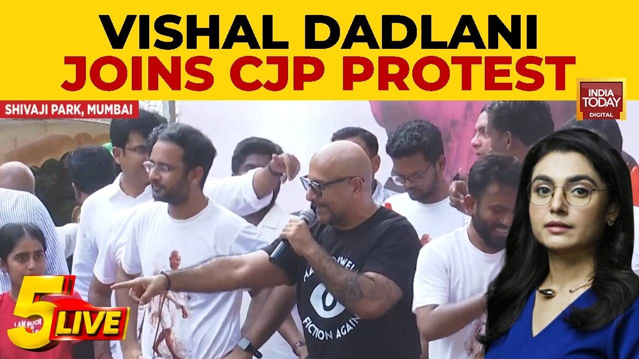Vishal Dadlani Joins CJP Protest At Mumbai's Shivaji Park | CEC Gyanesh Kumar | Election Commission
