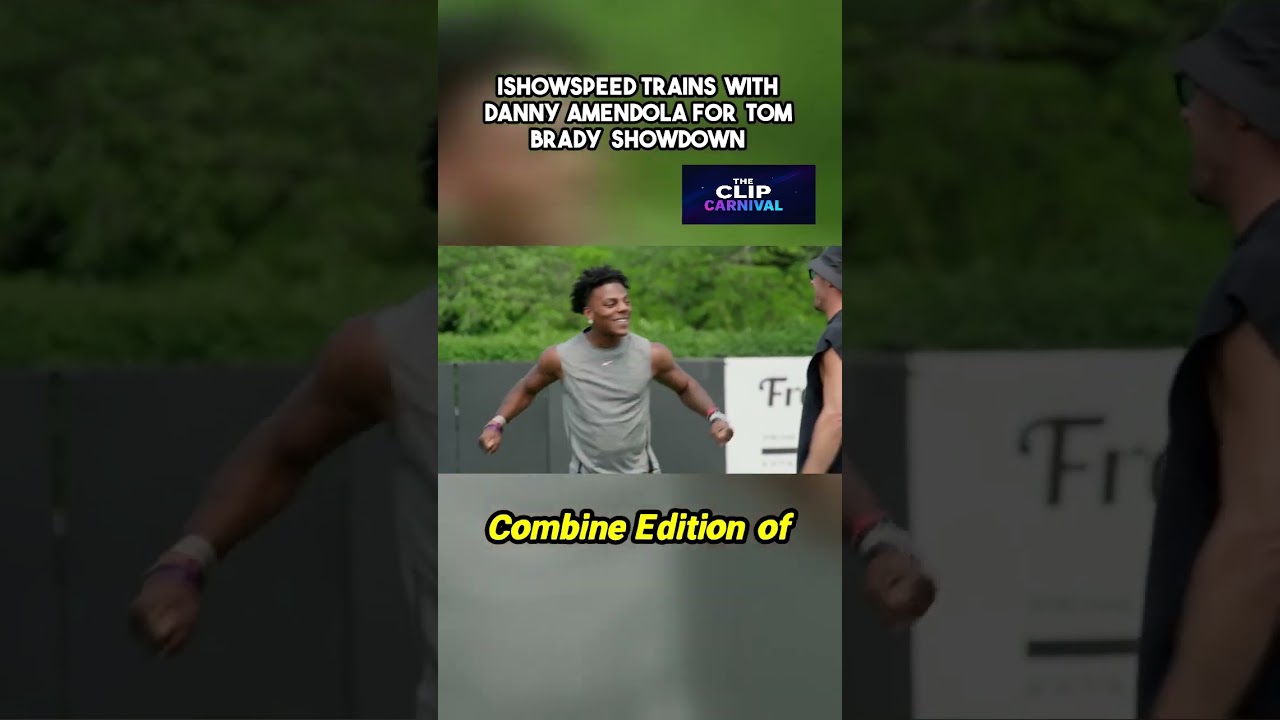 Ishowspeed Trains With Danny Amendola For Tom Brady Showdown🏈