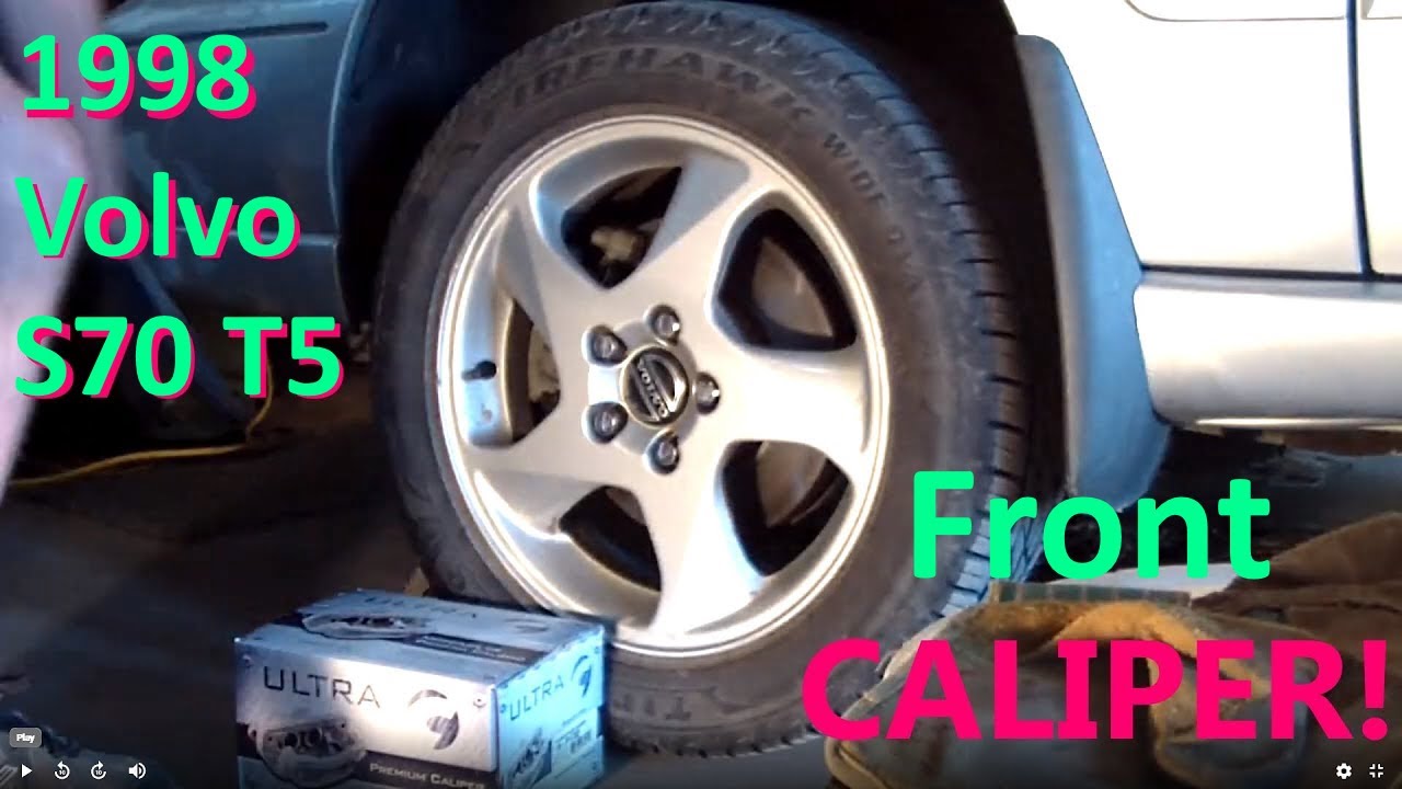 1998 Volvo S70 T5 V70 Front Brake CALIPER ROTOR Removal DIY Tips