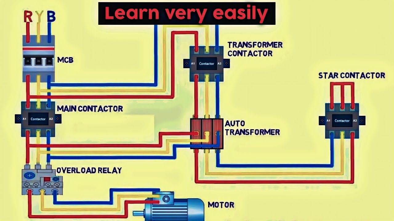 Auto Transformer Explained (Power and Control Diagrams)