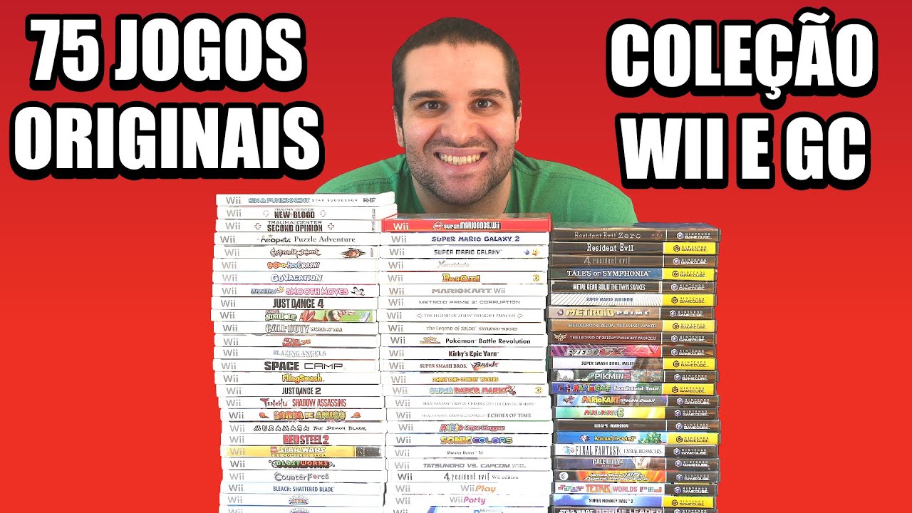 Minha Coleção De Gamecube e Wii - 75 Jogos Originais Americanos