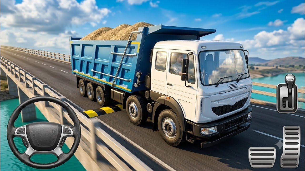 🔥Tata Signa 4825 Tipper Speed Breaker Map 😱| Extreme Heavy Load Challenge | BUSSID Gameplay