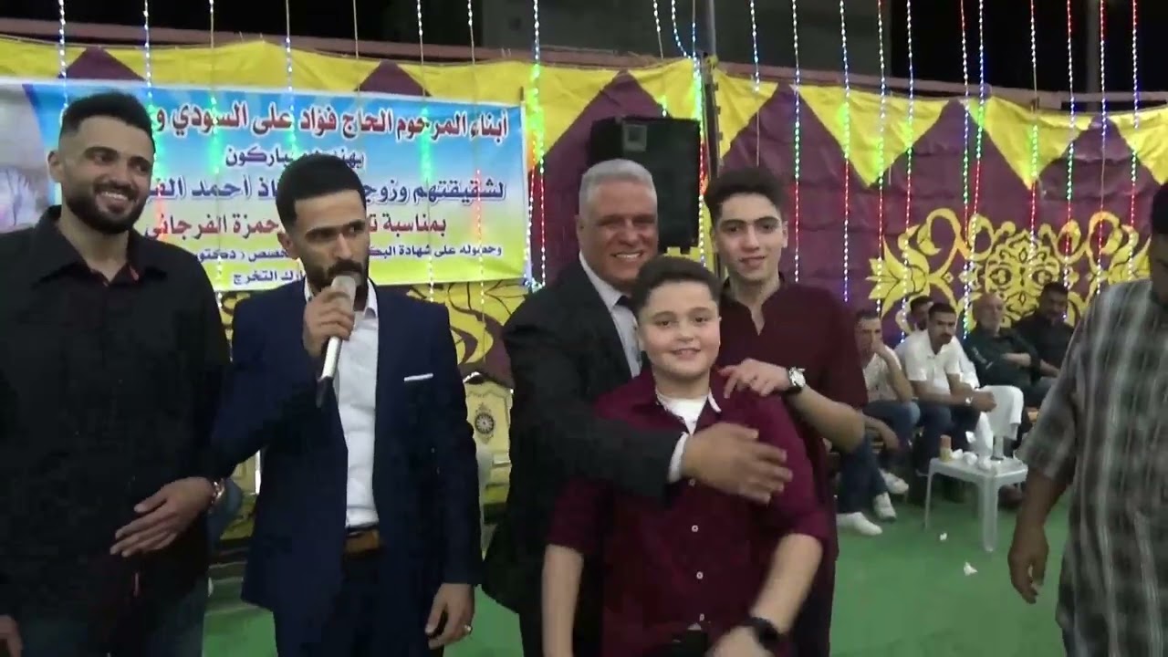 افراح ال الفرجاني سهرة العريس حمزه الفرجاني الفنان وسام النحاس وشاعر العرب منيب بطاينه
