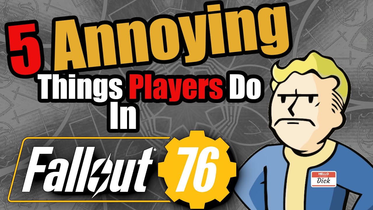 5 РАЗДРАЖАЮЩИХ вещей, которые делают ИГРОКИ в Fallout 76