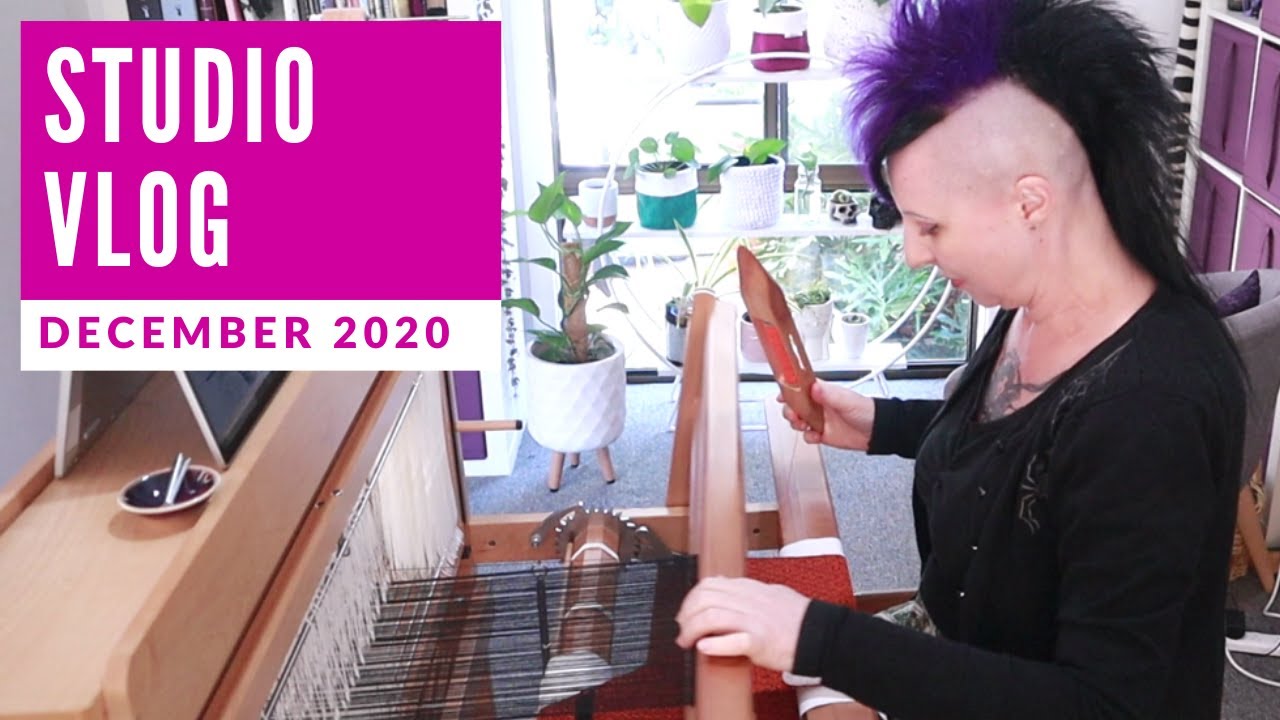 STUDIO VLOG DECEMBER - weaving on my Ashford Jack Loom, making Plant Holders, finishing tapestries