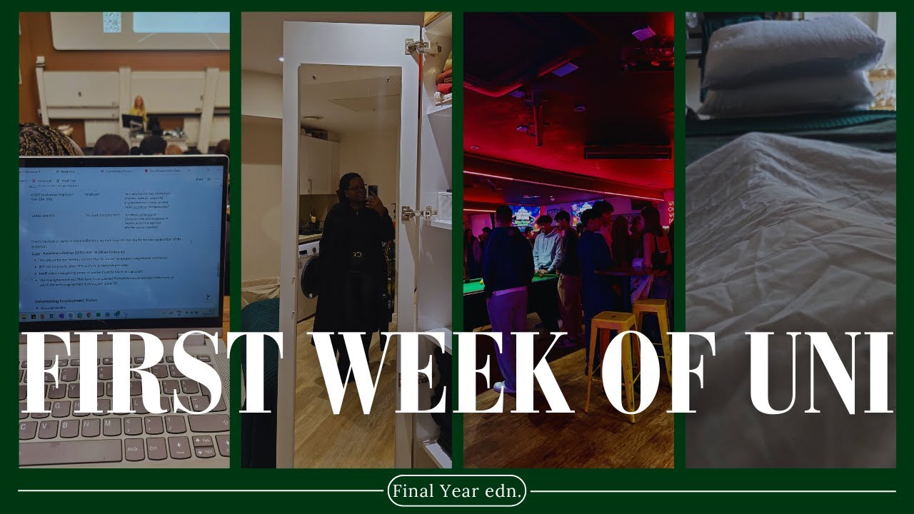 first week of my final year | productivity, freshers’ events, freshers’ flu & more