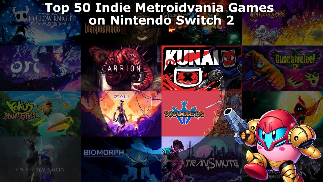 Top 50 Indie Metroidvania Games on Nintendo Switch 2