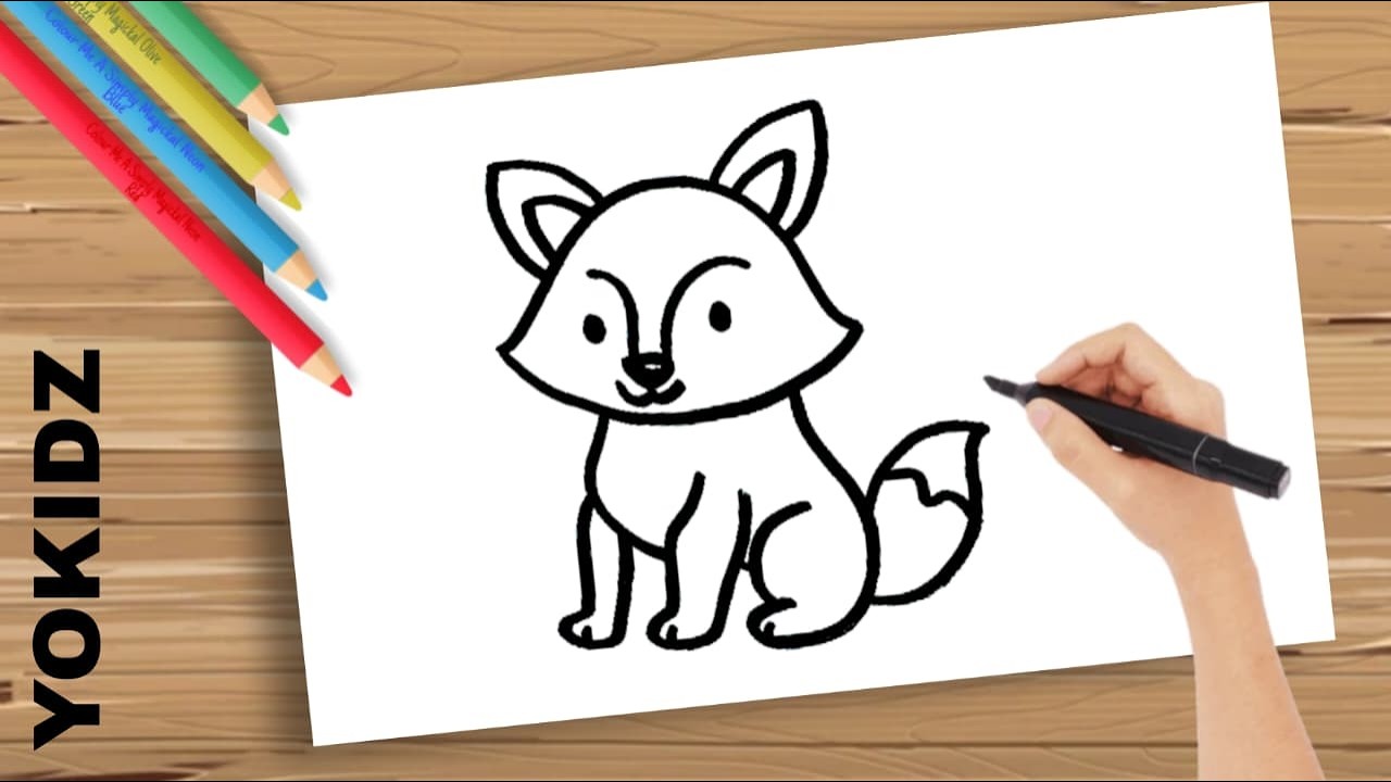 How To Draw A Cute Fox Easy | How To Draw A Cute Fox