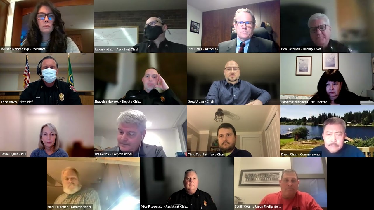January 4, 2022 South County Fire Board of Fire Commissioners Meeting