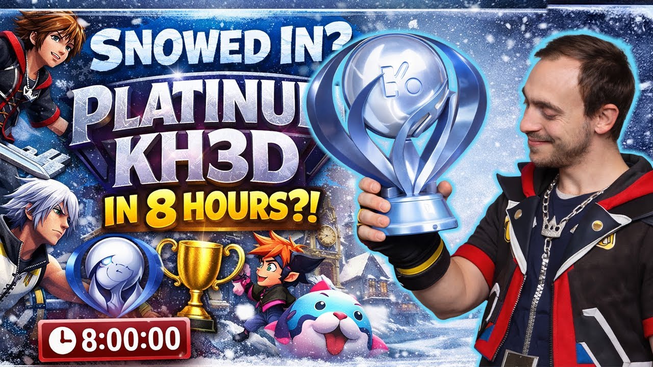 🔴 Snowed In? Can I Platinum KH3D in 8 Hours? ❄️🎮🏆