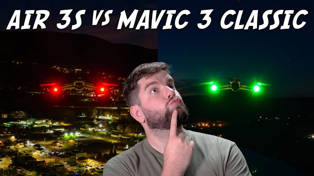 DJI AIR 3S против DJI MAVIC 3 CLASSIC ПРИ СЛАБОМ ОСВЕЩЕНИИ | Сравнение камер в темноте...