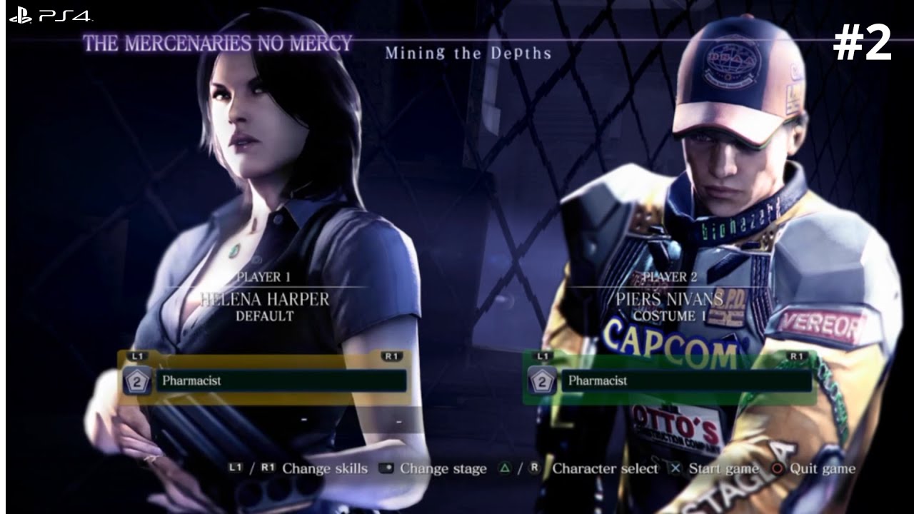 Resident Evil 6 PS4 Mercenaries No Mercy (Mining The Depths) - Coop #2