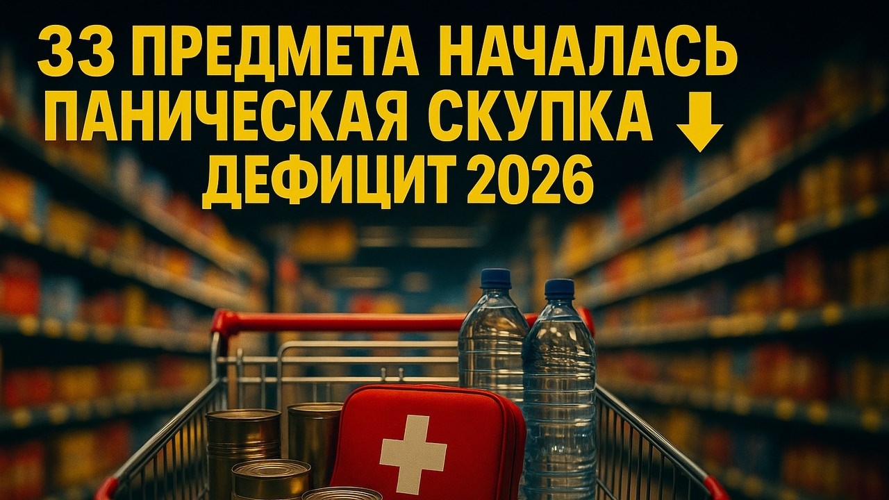 Какие 33 вещи СПАСУТ в кризис 2026 года (Готовьтесь!)