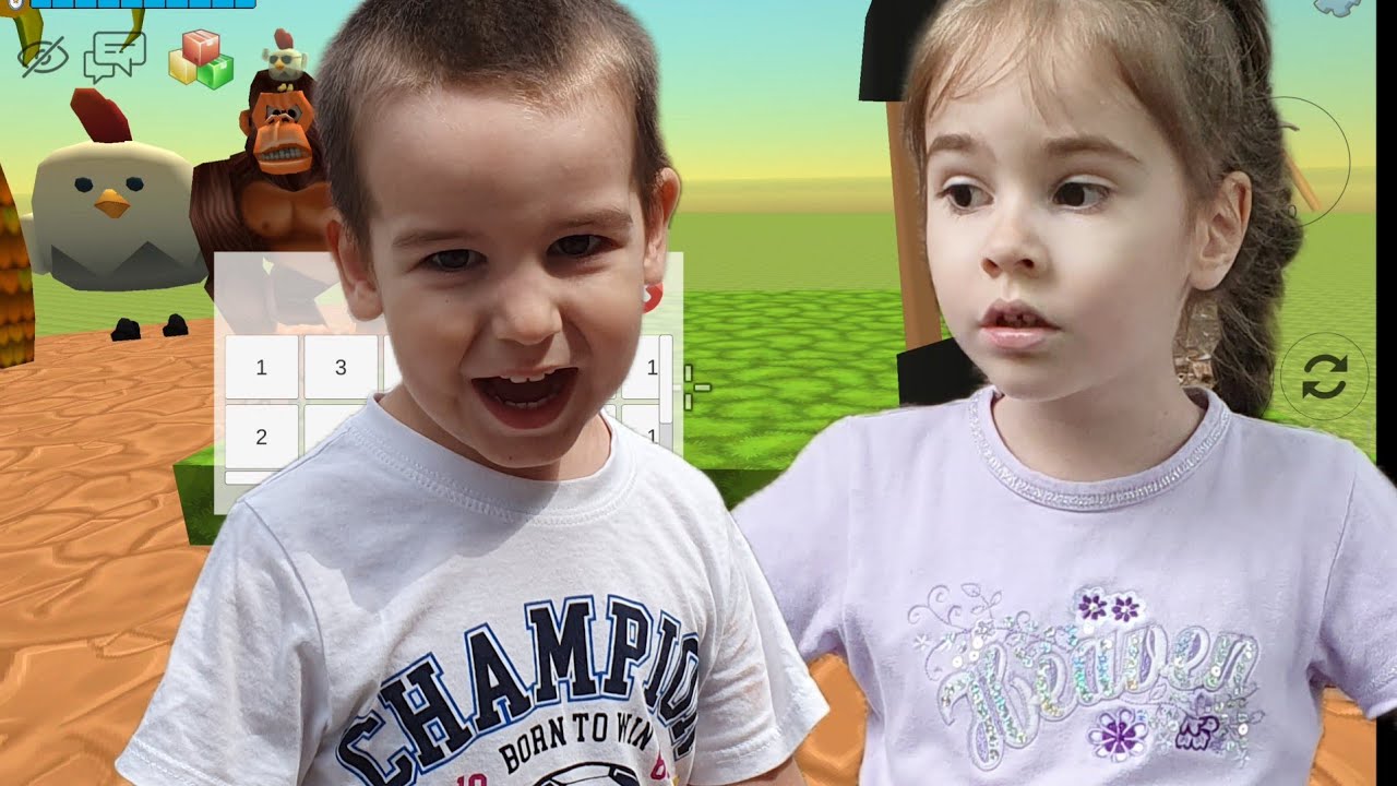 Я УЧУ 3-ЛЕТНЕГО БРАТА в CHICKEN GUN! Реакция гения 🐔🎮
