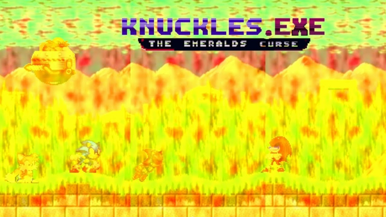Knuckles.EXE The Emerald Curse | All Endings and Secrets (Tails Demo)!