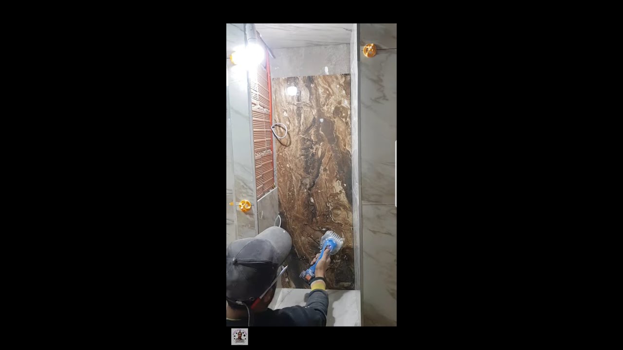 Как создать гениальную полку для душа из керамогранита